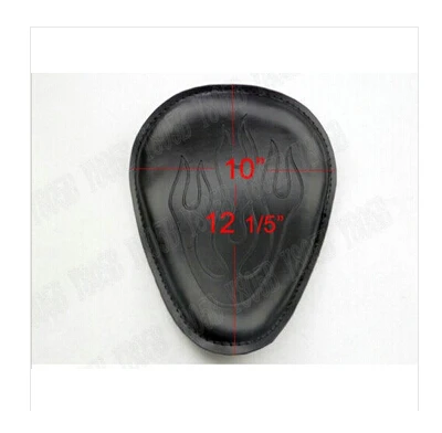 Черное Кожаное пламя Solo Slim Seat + крепление для Suzuki Boulevard C50 Volusia 800 C90 M109R C109 Marauder M50