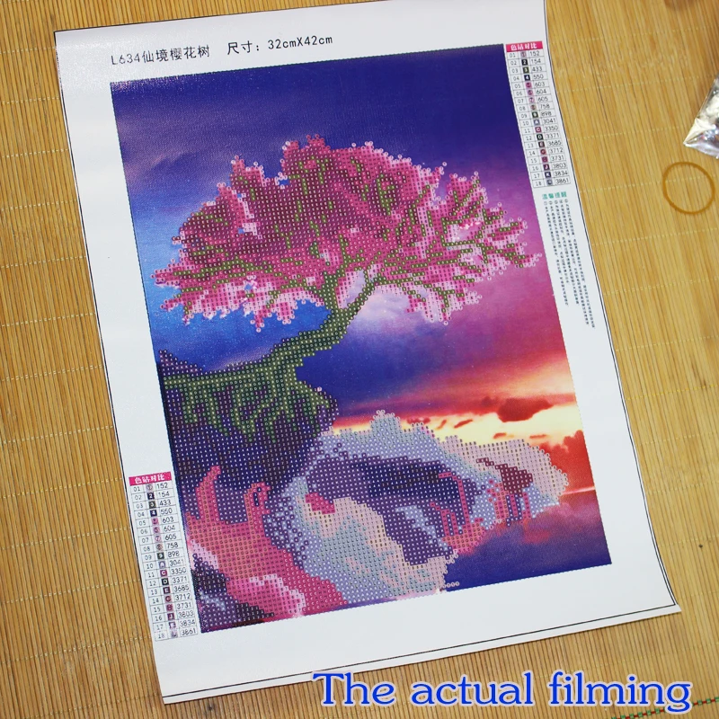 GLymg 5d Diy Алмазная Вышивка крестом круглая вышивка Страна Чудес Картина Пейзаж с