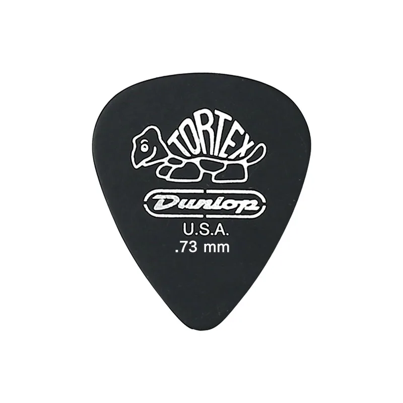 0.73mm 1 шт Dunlop Tortex черный медиаторы бас посредника акустической гитары аксессуары классический Толщина 0,5/0,6/0,73/0,88/1,0/1,14 мм - Цвет: 0.73mm