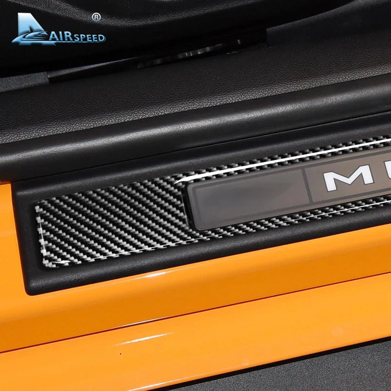 Аксессуары Airspeed для Ford Mustang 2015 2016 2017 2018 GT углеродные наклейки защитные пороги