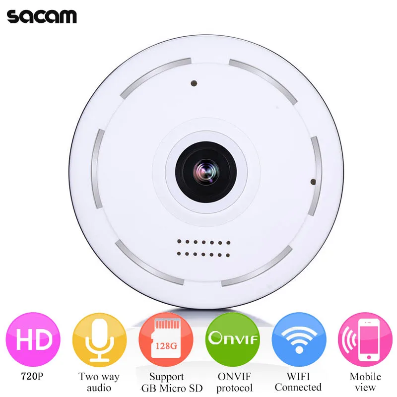 Панорамная купольная IP камера рыбий глаз 360 градусов Wi Fi 180 МП 960P|surveillance video|surveillance