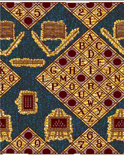 27 ESEWING Высококачественная африканская восковая ткань с принтом хлопок Анкара швейный материал для платья Анкара восковая ткань с принтом 6 ярдов - Цвет: 27