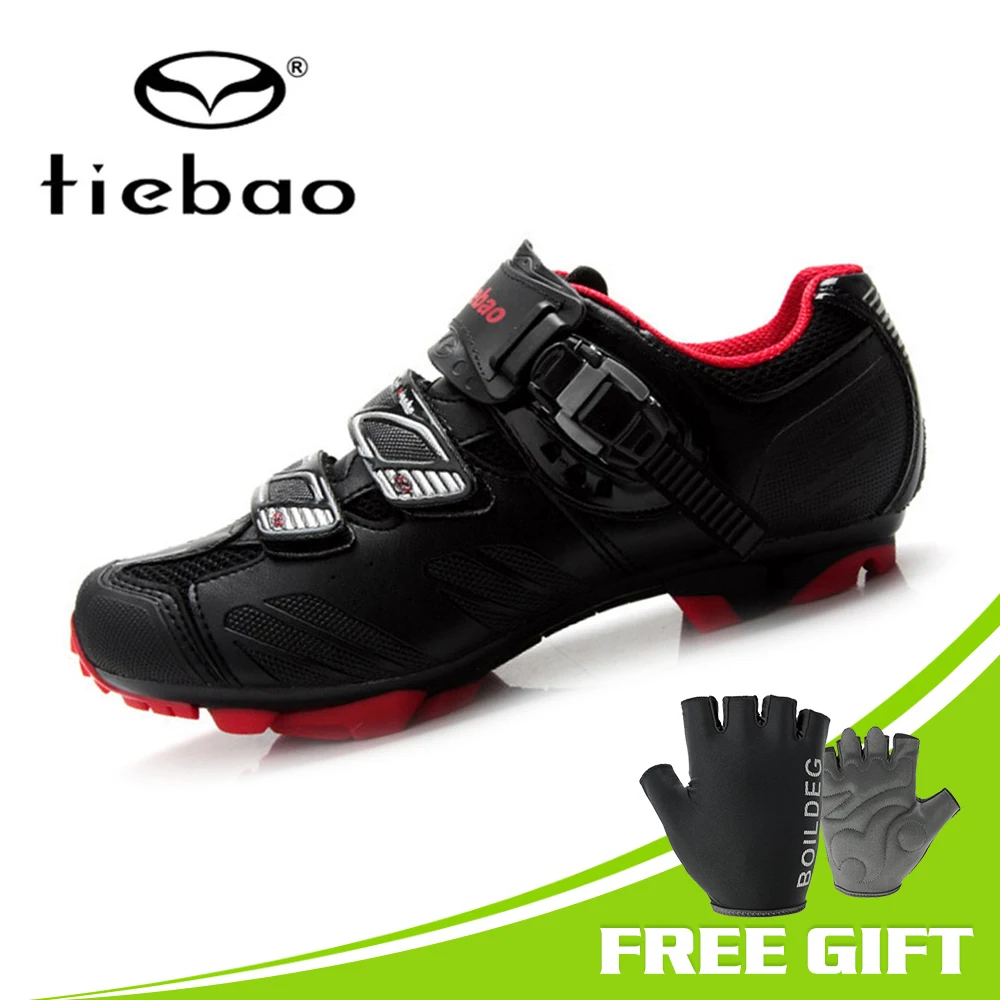 TB35-B1407 black TIEBAO Велоспорт обувь дышащая Sapatilha Ciclismo Mtb обувь Для мужчин велосипед самоконтрящаяся горный велосипед обувь триатлону Байкеры велосипед горный велосипеды велорюкзаки мужские триатлон велосипеды горные - Цвет: TB35-B1407 black