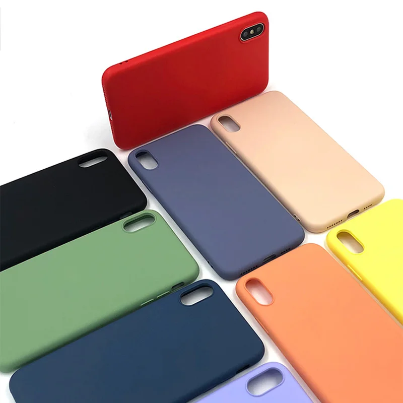 Ультратонкий силиконовый чехол для Iphone 6 6S 7 8 Plus X XR мягкий гелевый резиновый