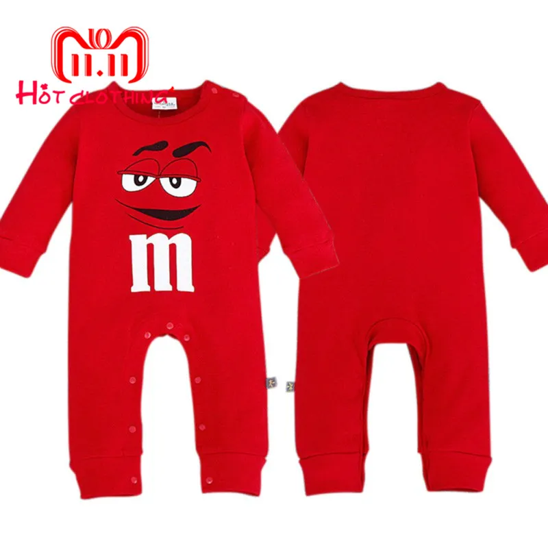 Newborn Baby Rompers Cartoon Autumn Long Sleeve Cute Cotton Boy Girl Jumpsuits Clothes 0-18M Climb Rompe | Мать и ребенок