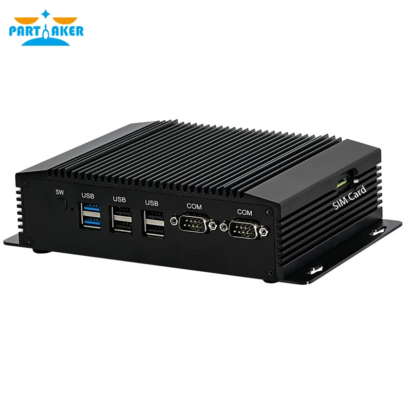 Двойной LAN мини ПК с Windows 7 безвентиляторный Celeron J1900 Pentium N3520 N2920 RS485 COM USB WI FI