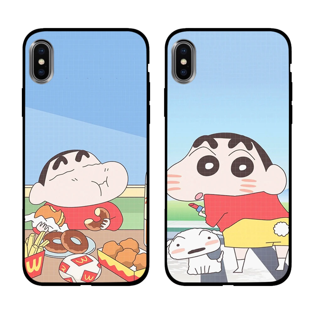 Аниме Crayon Shin Мягкий ТПУ чехол для Apple iPhone 6 6S 7 8 Plus 5 5S SE X XS MAX XR силиконовые чехлы |