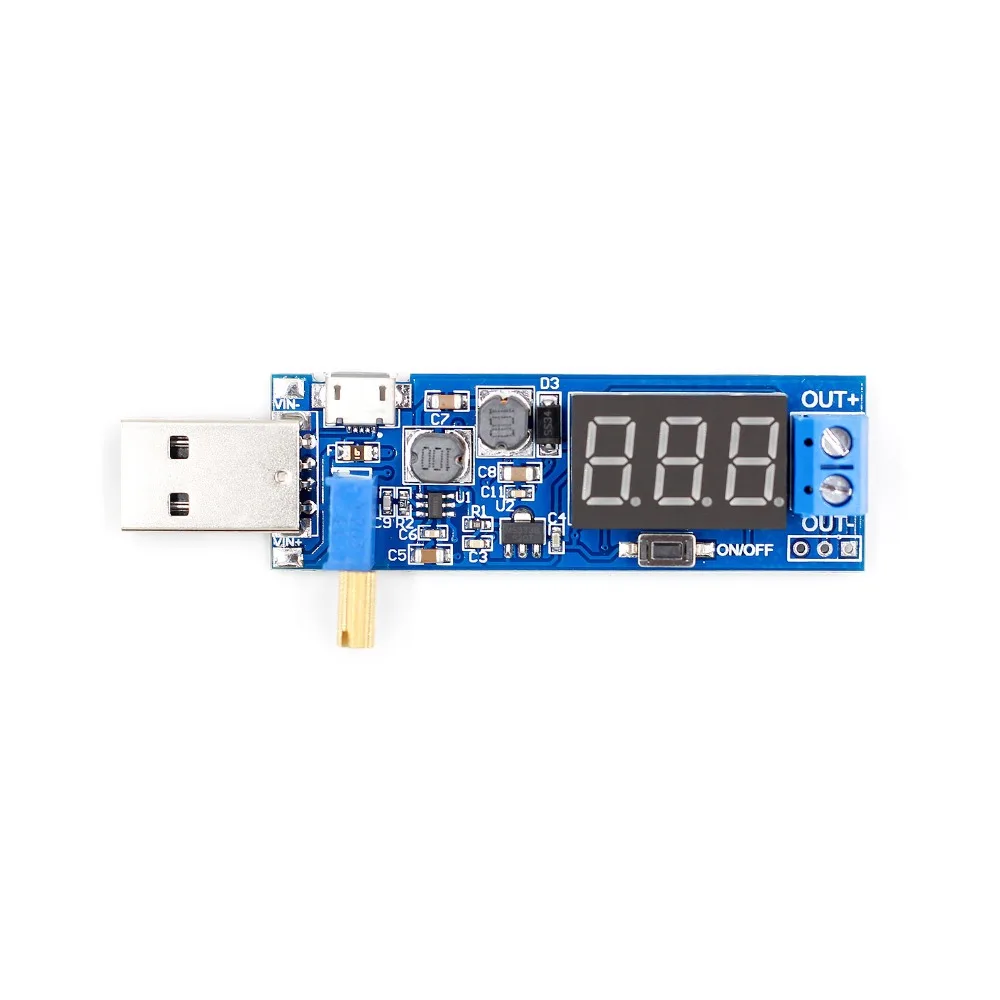 DC-DC 5V до 3,5 V/12 V USB Шаг вверх/вниз Питание Модуль Регулируемый повышающий преобразователя постоянного тока Выход постоянного тока 1,2 V-24 V