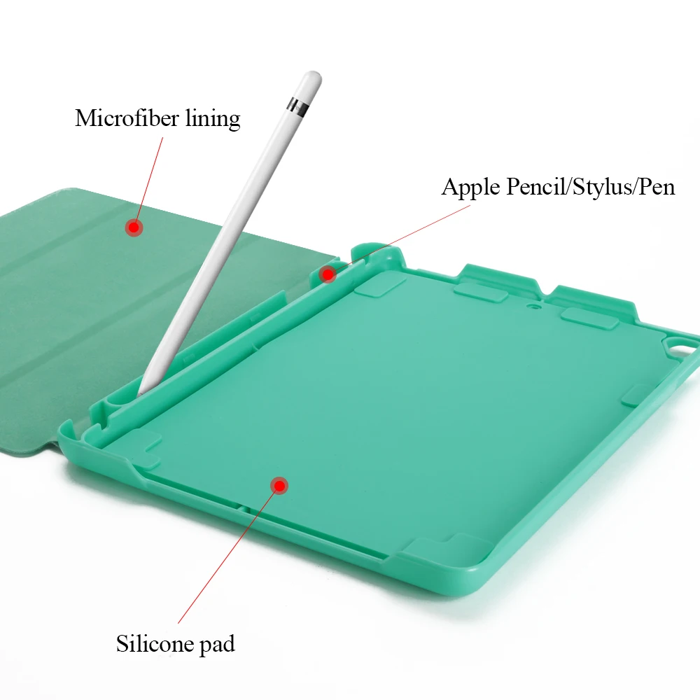 Для iPad Pro 9 7 чехол карандашница в случае держатель для карт Tablet Shell Wake up/sleep