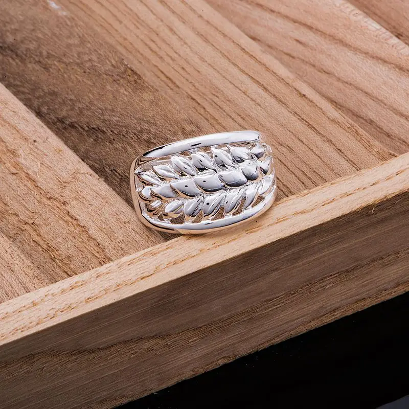 Круговое блестящее оптовое серебряное кольцо 925 модное ювелирное 925sterling-silver ZVBDEFMS