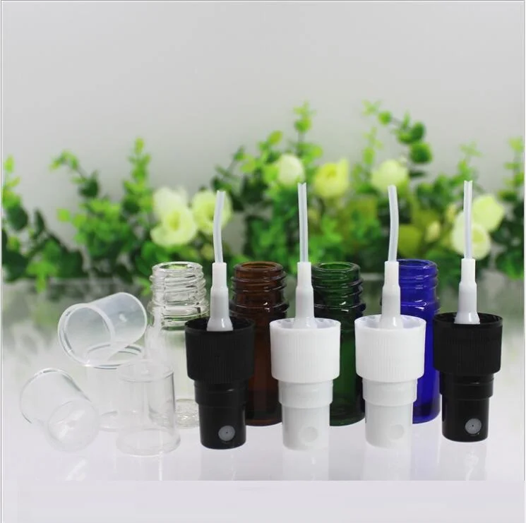 50 шт. 5 мл стеклянная бутылка зеленого/чистого/синего/коричневого цвета с