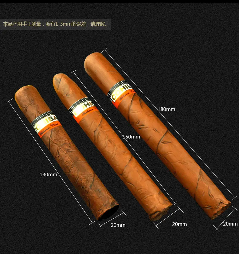 13 cm long COHIBA смоляные Имитационные сигареты, поддельные сигары сигареты, кубинские сигары сигарные реквизиты, сигарные модели DH-1002 - Цвет: 13 cm long