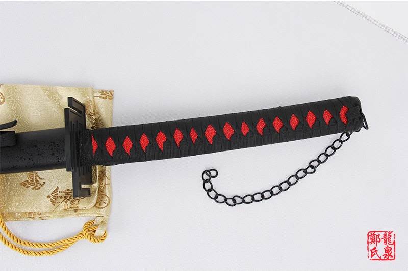 Japanese katana 41" Bleach Anime Kurosaki Ichigo Tensa Zangetsu Sword carbon steel cosplay decorative Christmas Supply No Sharp