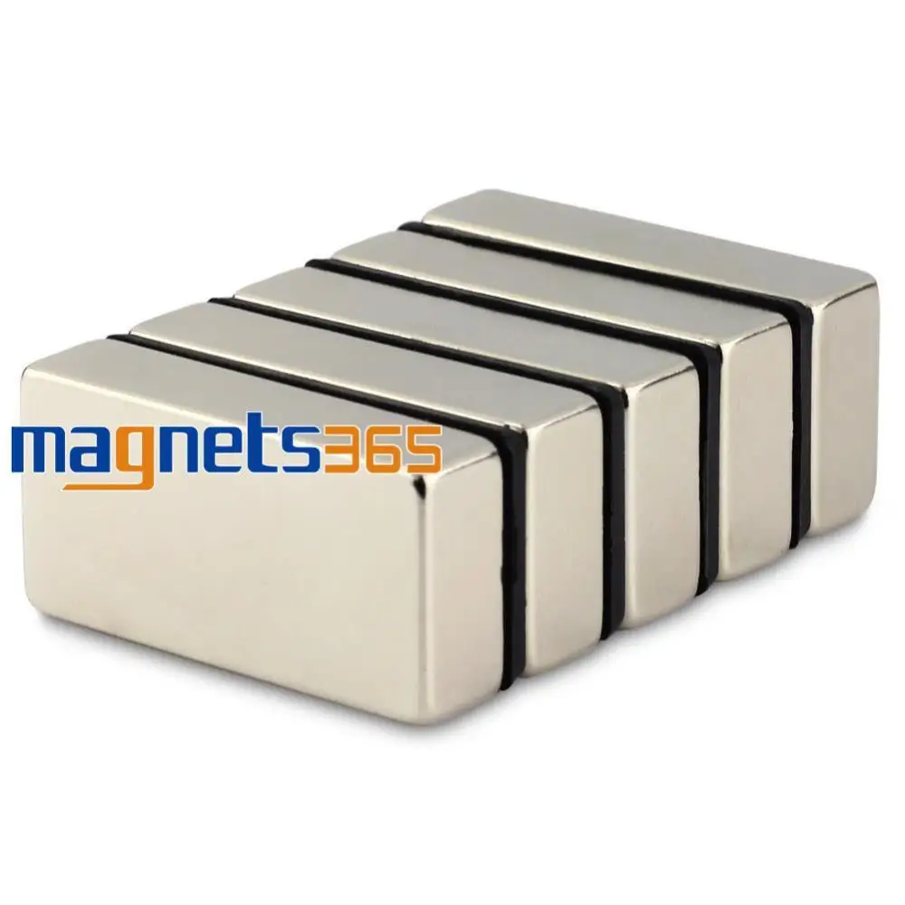 OMO Magnetics 2 шт. сильные блочные кубовидные магниты 40x20x10 мм Редкоземельные