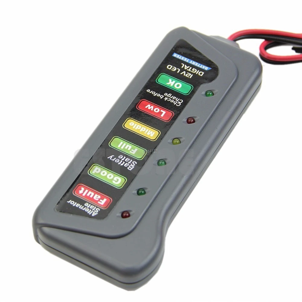 12V автомобиль мотоцикл светодиодный цифровой Батарея генератор переменного тока