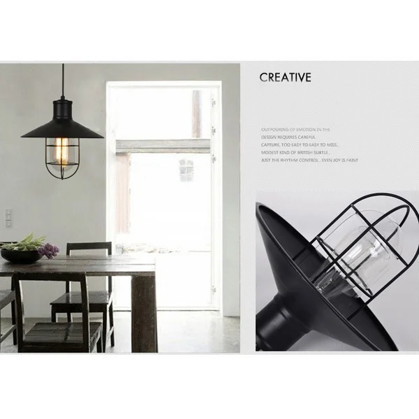 Современные короткие барные лампы Классическая Лофт деревенская птичья клетка