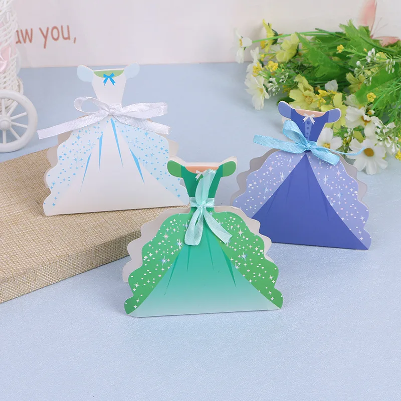 2000 шт. платье принцессы коробка для конфет креативная Свадебная подарочная | Дом