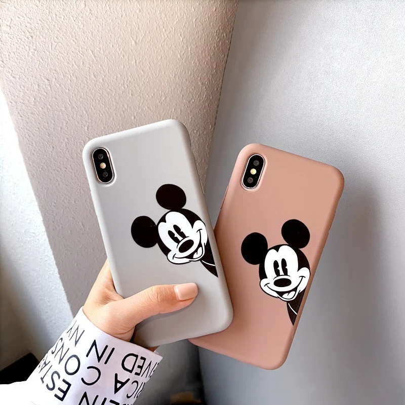 Cartoon Mickey Soft TPU Case for iPhone 6 6plus 7 8 7plus 8plus Phone x xs xr xmax Back Cover |