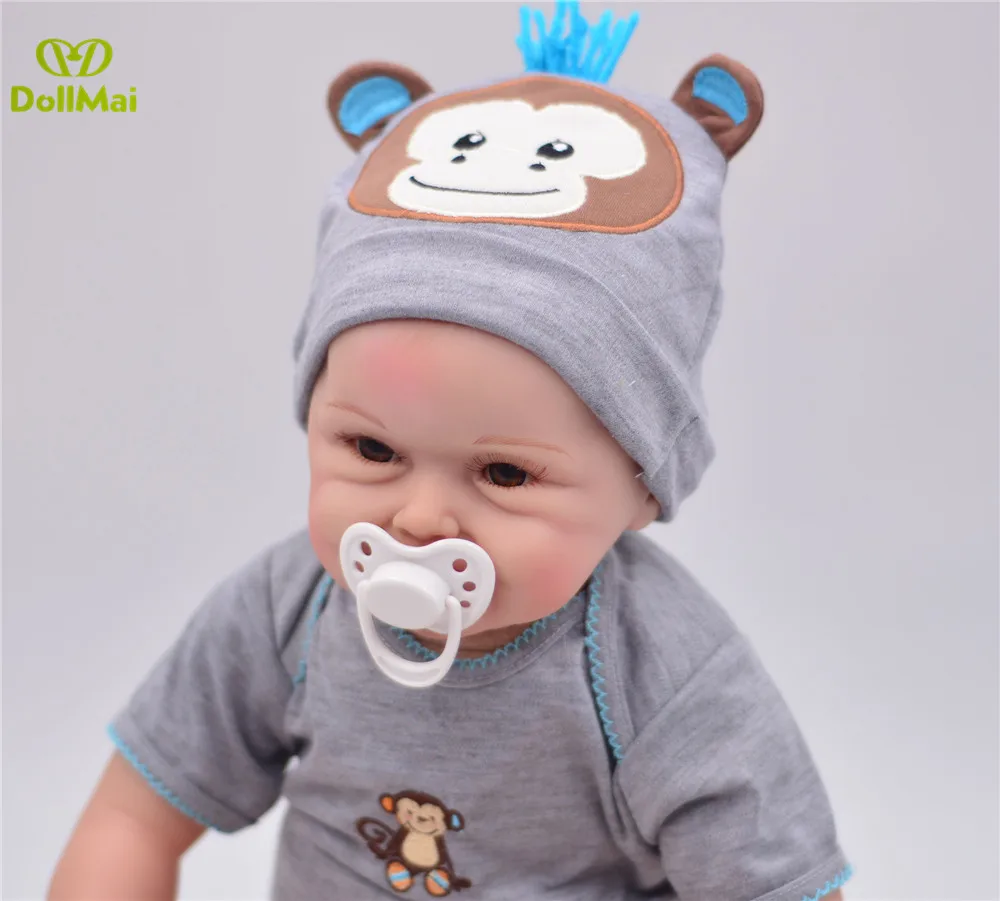 55 см Силиконовые Reborn куклы Baby живой реалистичный Boneca Bebe реалистичные настоящая