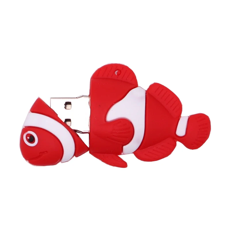 USB флеш-накопитель с мультяшной рыбкой, usb флеш-накопитель, 4 ГБ, 8 ГБ, 16 ГБ, 32 ГБ, 64 ГБ, милая карта памяти, мини-компьютер, подарок, флешка, usb