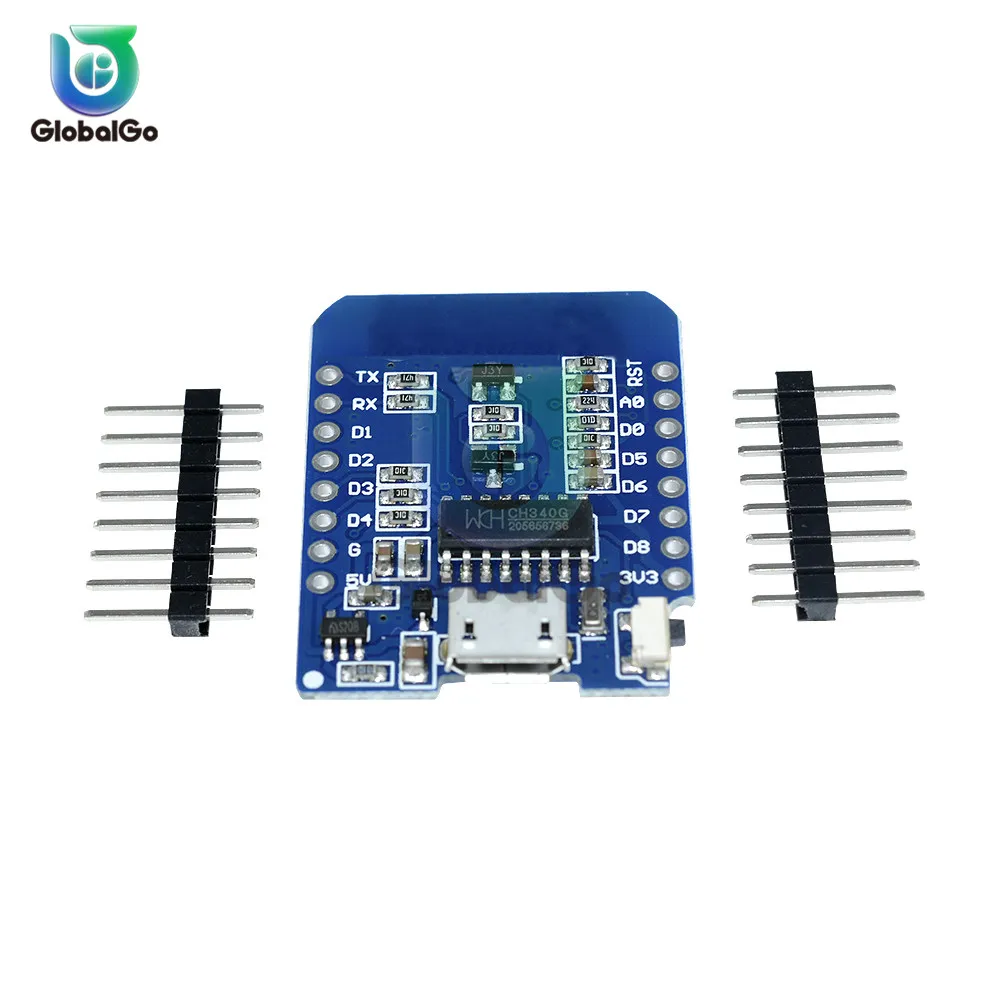 USB D1 MINI ESP8266 ESP 12F wifi макетная плата CH340 IOT 3 В с контактами|Детали и аксессуары для