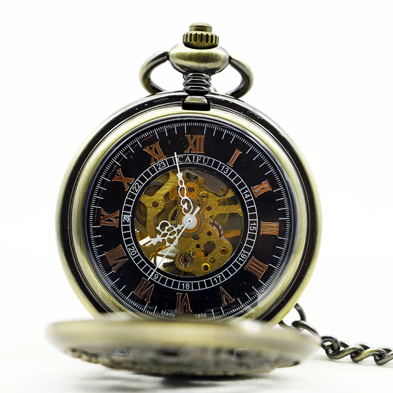 Nursing Watches Pretty Bird Mechanical Pocket Watch Skeleton Pendant Watch with Chain Gifts For Man Woman PJX1117