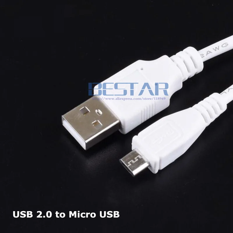 Белый 100 см DC разъем питания USB 2 0 конвертировать в микро с шнуром кабель для