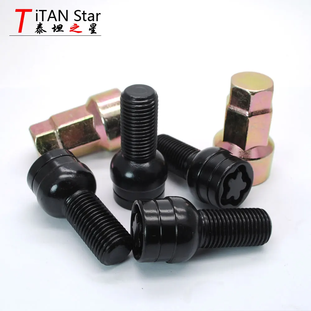 4 болта, 2 ключа, M14x1.5x27mm 1,5, Колесный болт для замка, противоскользящие диски, гайка для VW Golf 3 5 7 Jetta Beetle Passat b5 b6 b7 Jetta