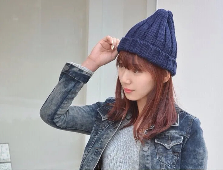 Лидер продаж 2014 модная шапка для мужчин и женщин вязаная мороженого разные цвета