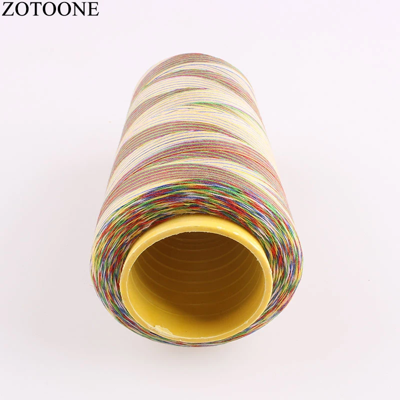 ZOTOONE 40S/2 3000Y/катушка промышленная полиэфирная швейная нить красочная для кожаной