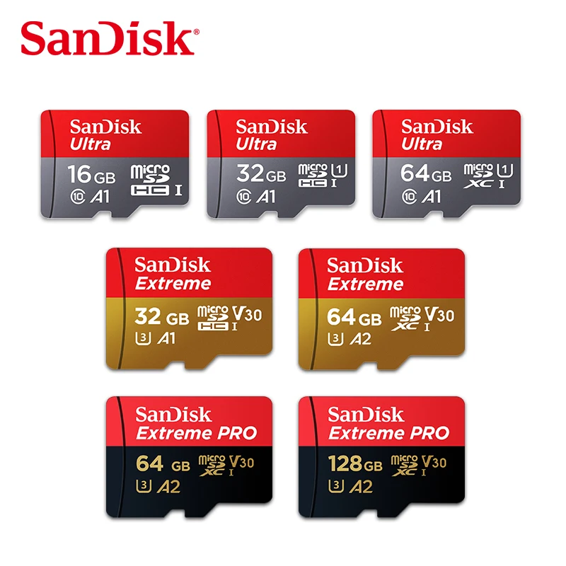 sandisk Extreme Pro Micro SD карта 16 ГБ 32 ГБ карта памяти высокая скорость cartao de memoria V30 U3 64 Гб 128 ГБ sandisk TF карта