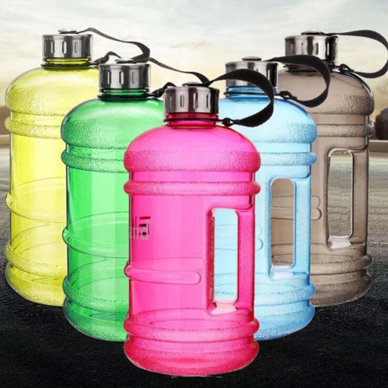 2.2L 1.8L 1.5L большой емкости 1/2 галлонов бутылка для воды Bpa бесплатно шейкер протеина