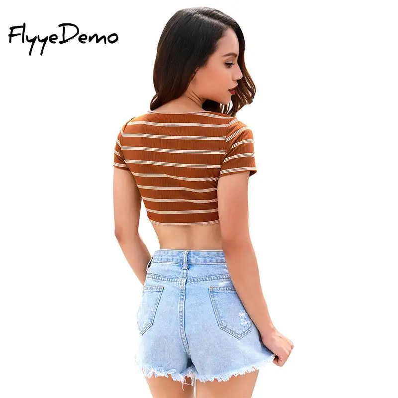 Женская футболка новинка 2020 женская модная сексуальная с коротким рукавом в