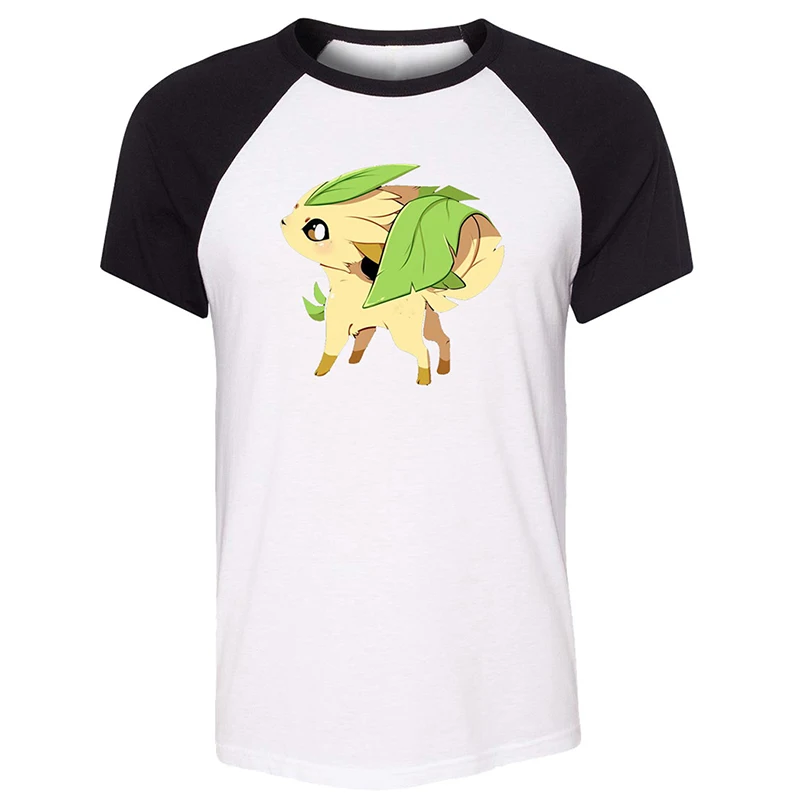Милая Мужская футболка с принтом Pokemon eevee family Jolteon Leafeon Umbreon Glaceon Vaporeon Sylveon цвет