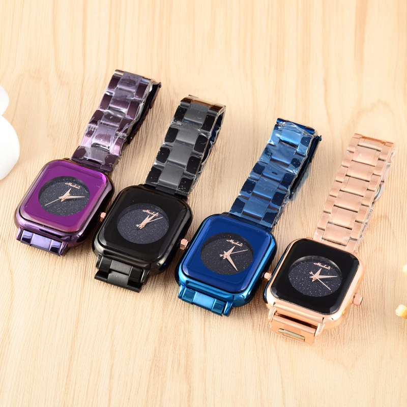 Женские квадратные часы Montre Femme Новые нейтральные Vogue для девушек студентов