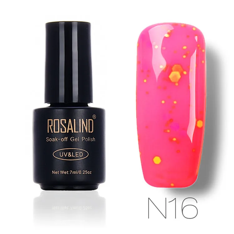 N16 Гель ROSALIND 1S 7 мл, N01-24 гель для ногтей, серия cheir, УФ светодиодный лак для маникюра, полуперманентный Гель-лак для ногтей - Цвет: N16