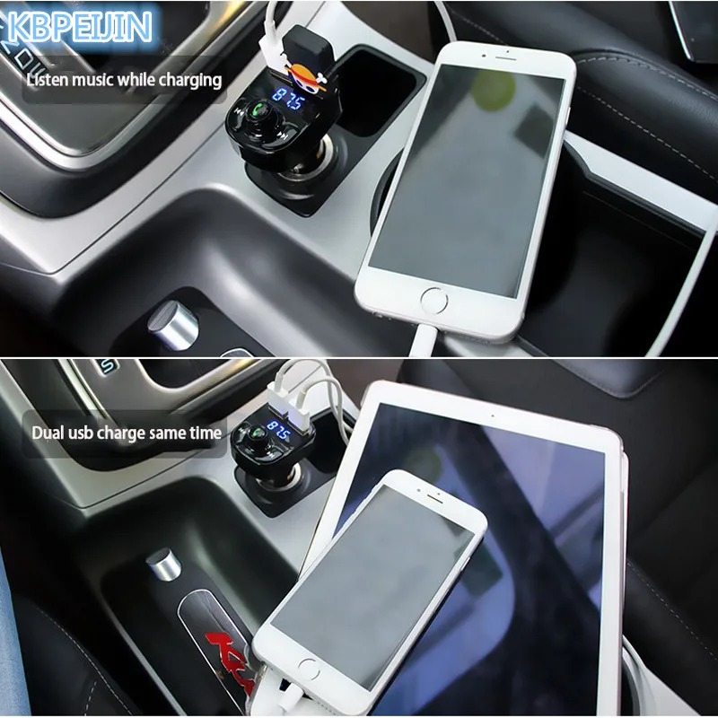 Автомобильный аудио mp3-плеер с 4.1A Quick Charge Dual USB зарядное устройство для Nissan qashqai tiida