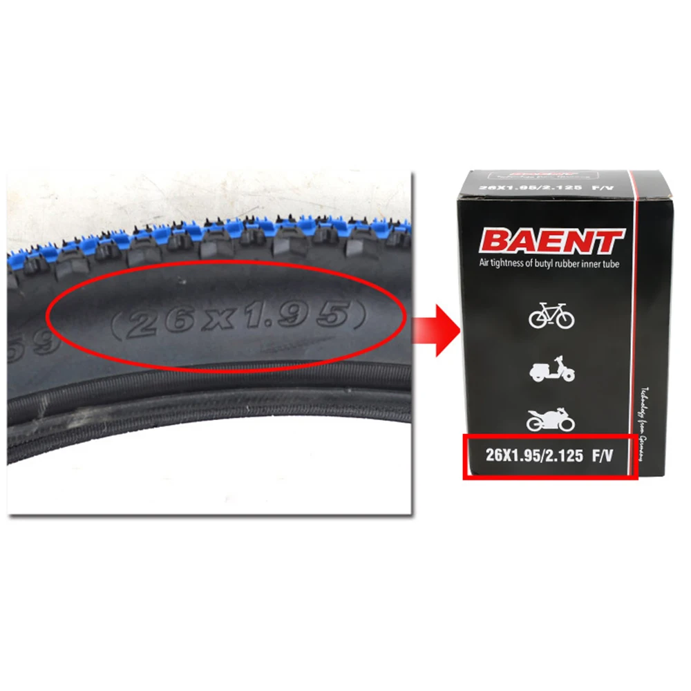 

SKOVAT MTB ROAD Bicycle Puncture-proof Inner Tube Schrader A/V F/V Valve Inner Tube Mountain Bike 1.95 2.1 700C 26 27.5 29 Inch