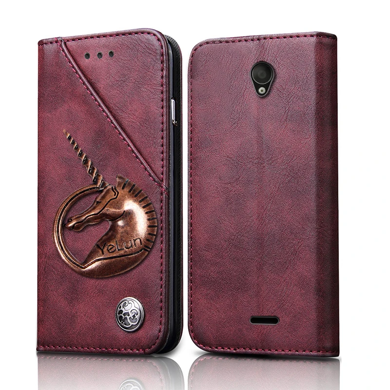 YeLun Роскошный Ретро Единорог PU кожаный флип чехол для Oukitel K3 K5000 K4000 K6000 Plus K6000 Pro Чехол