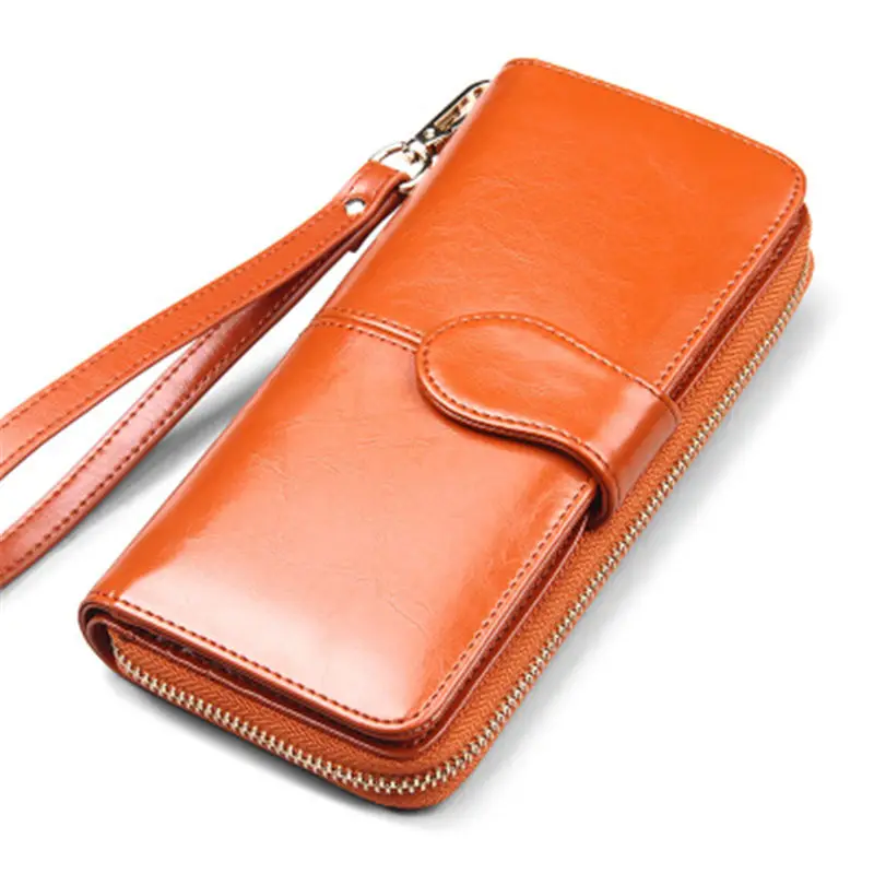 

Длинный кошелек SENDEFN, женский кожаный кошелек на молнии, сумка для телефона, кожаный кошелек с пряжкой для монет, Брендовая женская сумка для...