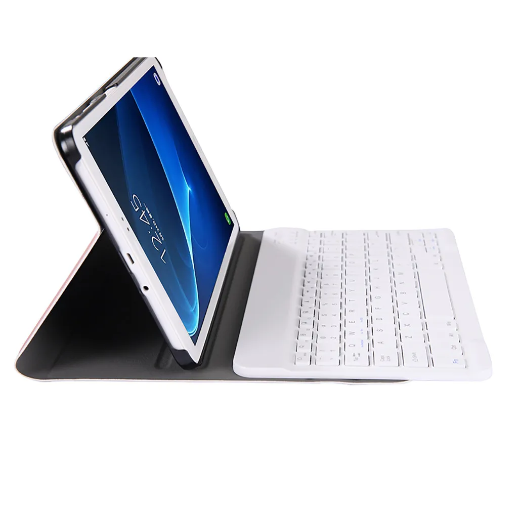 Съемная Беспроводная клавиатура Bluetooth для Samsung Galaxy Tab A T580/T585 10,1, тонкий Чехол-подставка+ беспроводная клавиатура#25