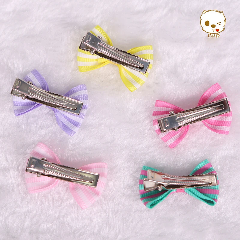 Полоски для груминга собак 5 цветов маленькие банты маленьких аксессуары шерсти