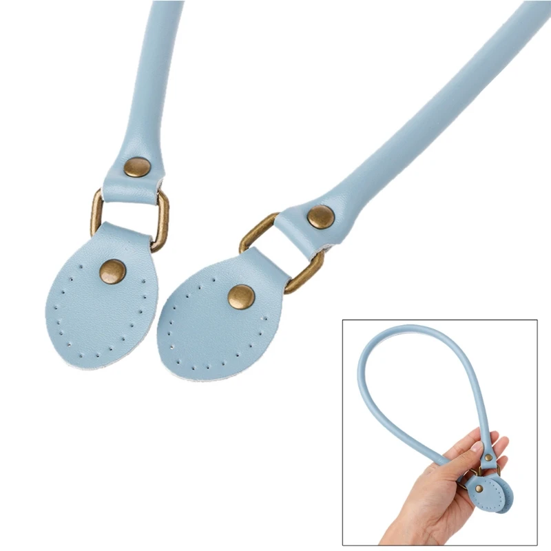 Handle Bag Straps PU Leather 40cm/50cm/60cm Handle Belt Shoulder Bag Handles Replacement for Handbags Strap DIY Accessories images - 6