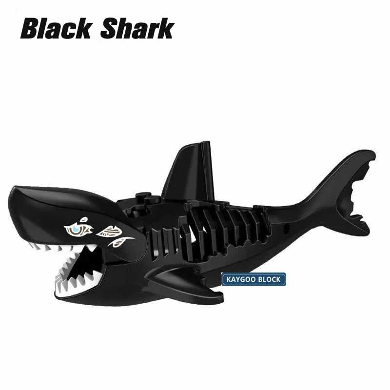 Экшн кирпичи Ghost Zombie Shark одиночные Строительные для пиратов Карибского бассейна