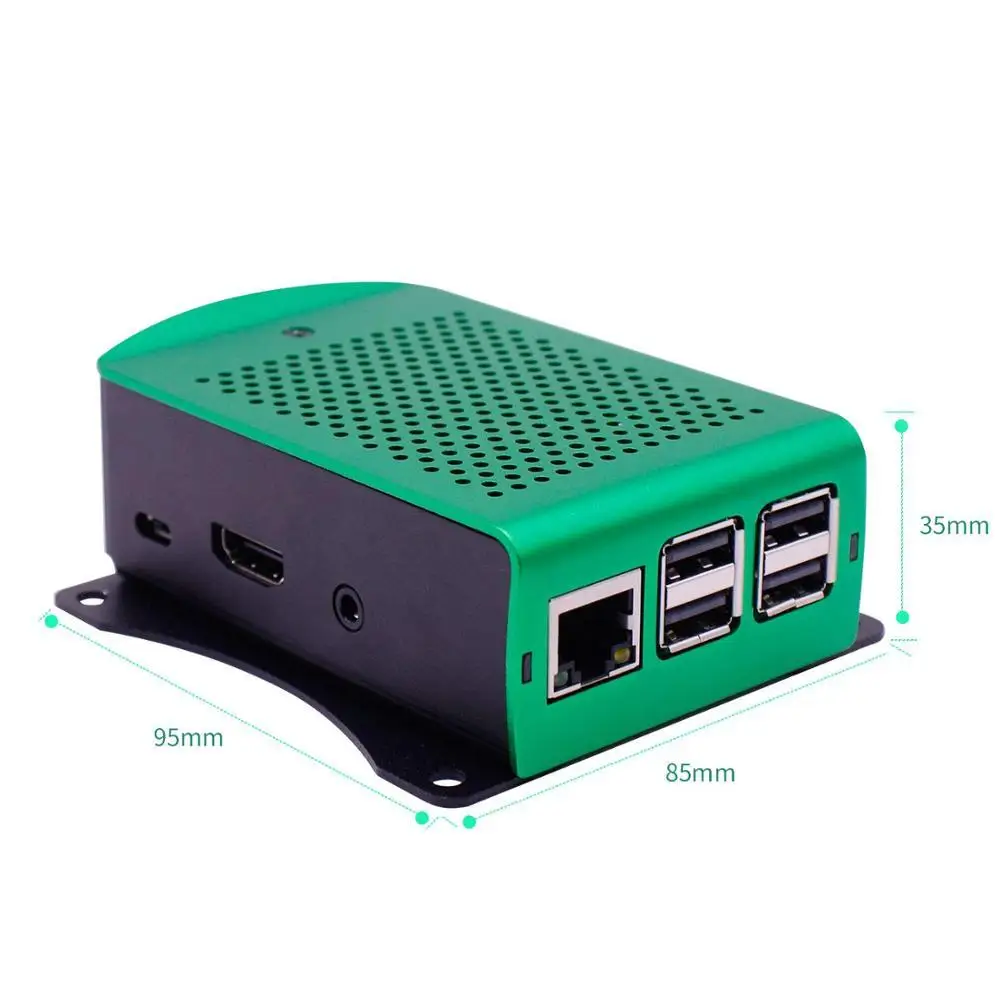 Raspberry Pi 3 Model B + Алюминиевый Чехол металлический Pi3 Модель комплект охлаждающих