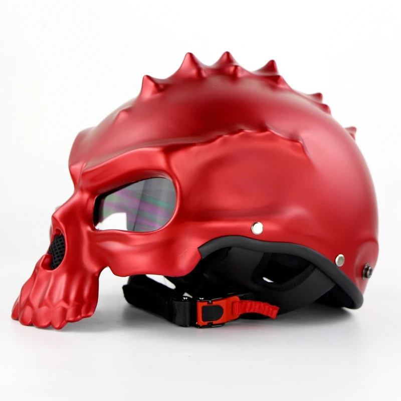 Masei CG489 Череп мотоциклетный шлем половина лица шлемы мотоцикл Capacetes Casco Ретро шлем