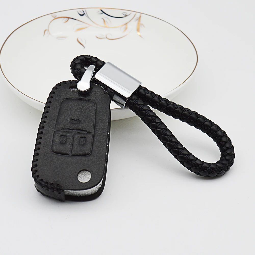 Кожаный чехол для автомобильных ключей с верхним слоем Chevrolet Orlando Trax Sonic Onix Aveo Cruze