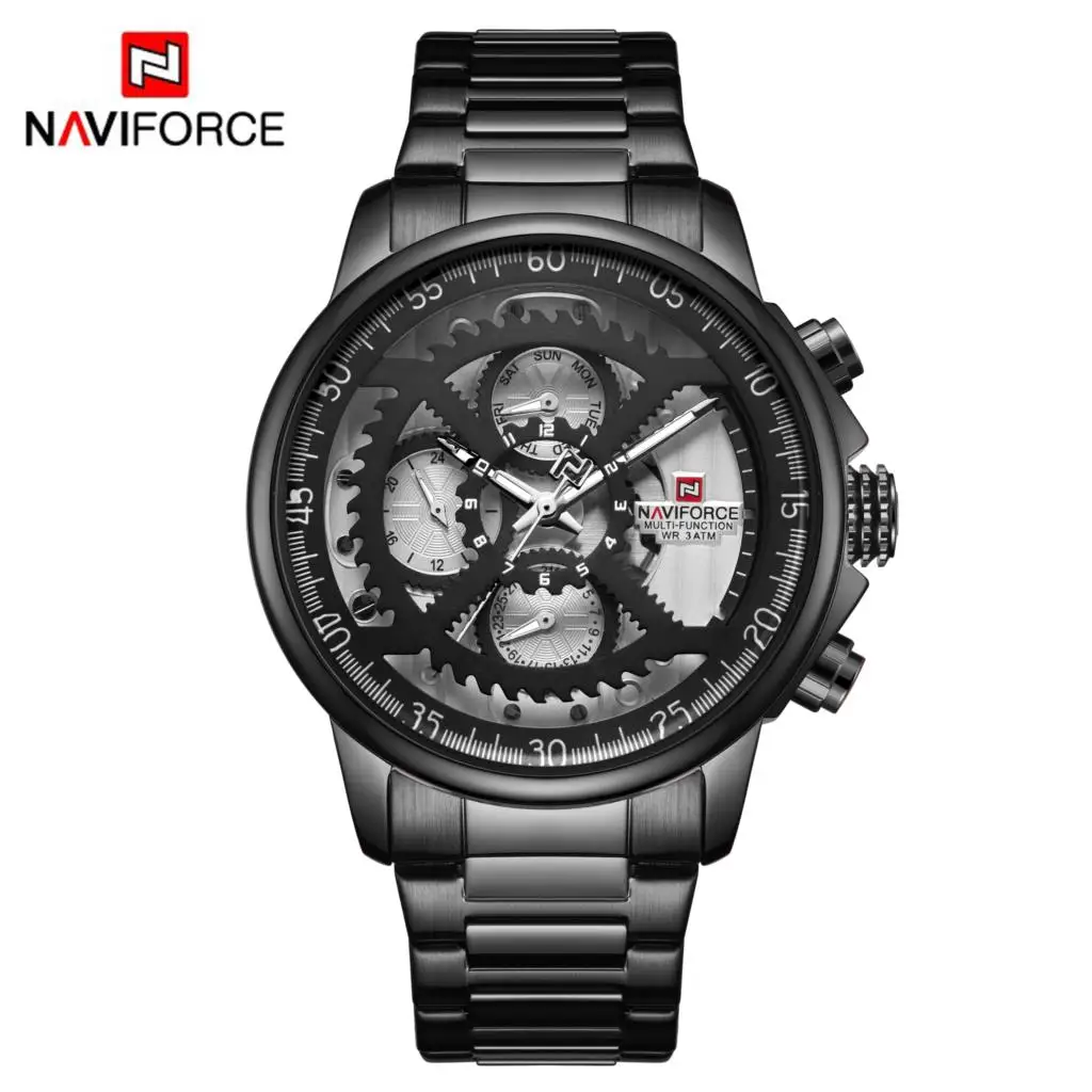 NAVIFORCE мужские часы Военная Униформа Элитный бренд для мужчин s кварцевые