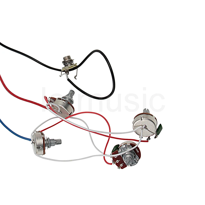 Комплект жгут проводов для электрогитары 2V2T Pot Jack 3 ходовой переключатель гитары