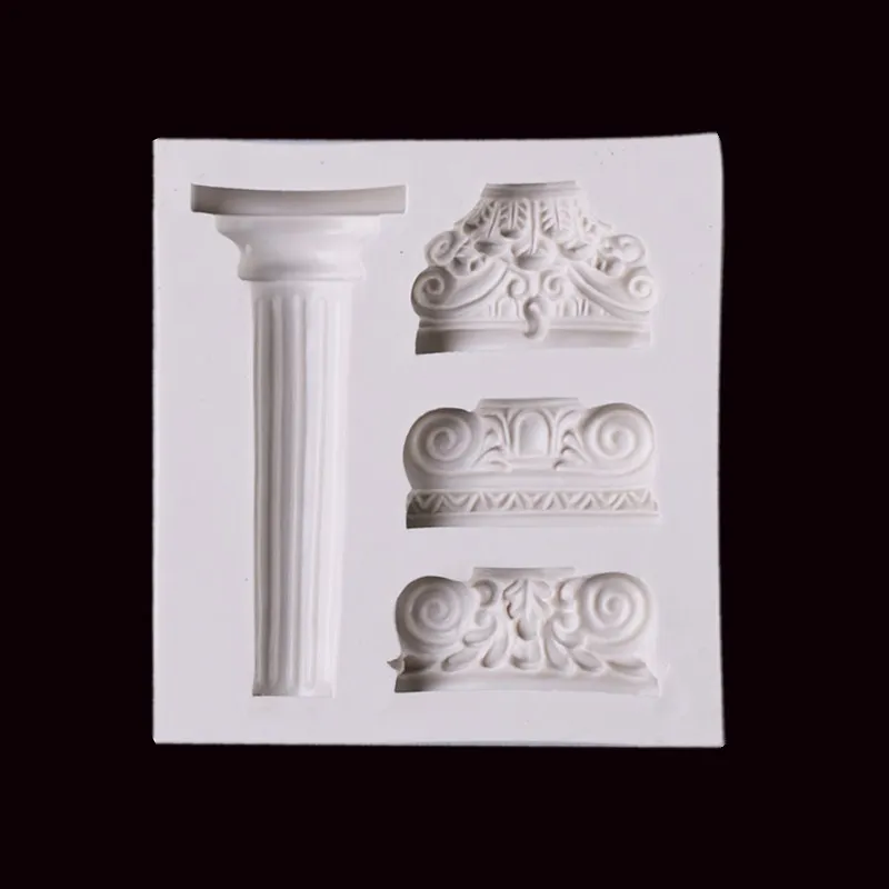 Силиконовая форма колонна в римском стиле для кондитерских изделий шоколада